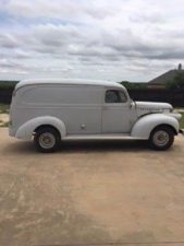 Alameda Post - An old, white panel Chevy truck
