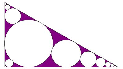 Alameda Post - a 30 60 90 triangle with circles inside of it.