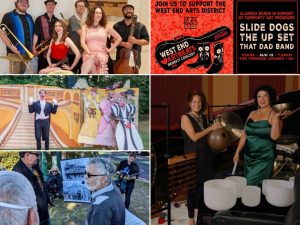 Alameda Post - A collage of posters and photos for upcoming events this week.