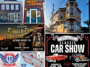 Alameda Post - A collage of posters for upcoming events.