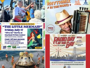 Alameda Post - A collage of posters for upcoming events.