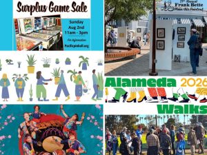 Alameda Post - A collage of posters for upcoming events.