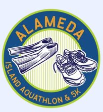 Alameda Post - a logo for the Aquathlon