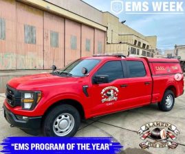 Alameda Post - A photo of a CARE Team vehicle with the words "EMS Week" and "EMS Program of the Year"