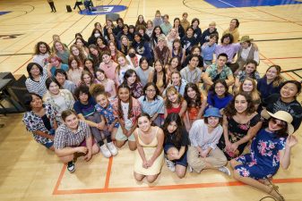 Alameda Post - a group photo of the cast and crew of Mamma Mia