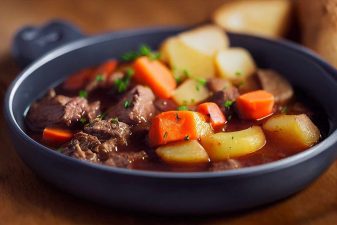 Alameda Post - a stew with potatoes and carrots and meat