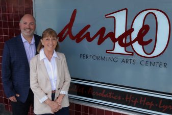 Alameda Post - Ryan Justus and Pamm Drake in front of the Dance/10 studio