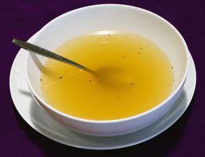 Alameda Post - a bowl of clear broth, perfect for tummy troubles
