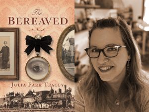 Alameda Post - The Bereaved book cover and author, Julia Park Tracey. Photo Sybilline Press.