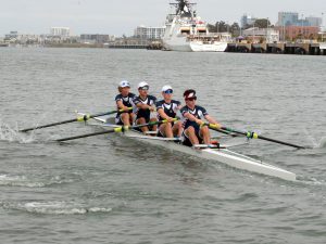 Alameda Post - rowers in the water off of Alameda